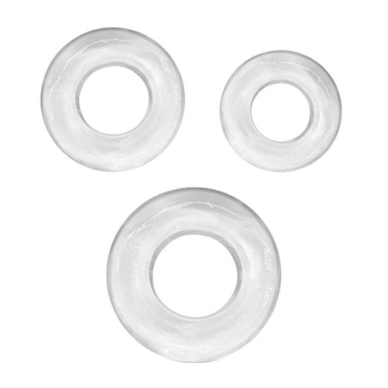 Clear Cock Ring Set